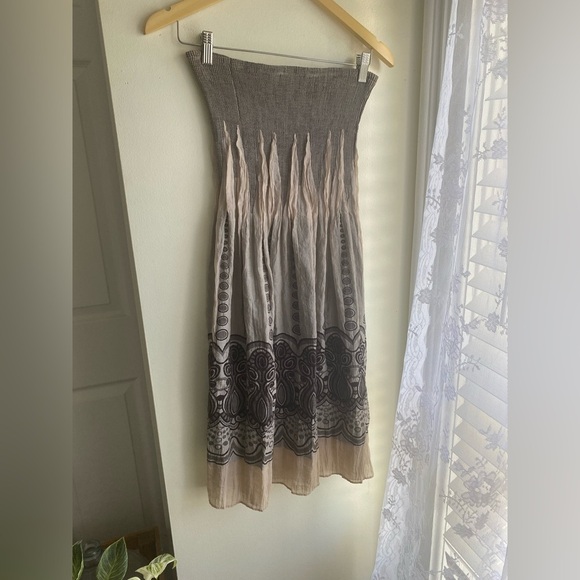 Lapis Anthropologie Boho Smocked Dress or Skirt One Size Bohemian Strapless - Picture 1 of 7